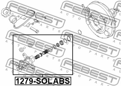 Huvudbromscylinder Febest 1279-SOLABS FEBEST Huvudbromscylinder Febest 1279-SOLABS FEBEST