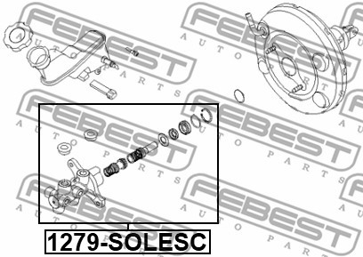 Huvudbromscylinder Febest 1279-SOLESC FEBEST Huvudbromscylinder Febest 1279-SOLESC FEBEST
