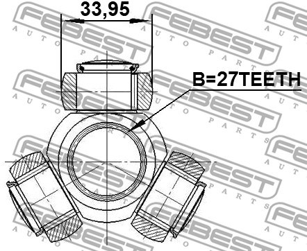 Tripodled Febest 1816-G9U FEBEST Tripodled Febest 1816-G9U FEBEST