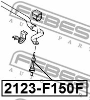Stång/stag, krängningshämmare, Framaxel Febest 2123-F150F FEBEST Stång/stag, krängningshämmare, Framaxel Febest 2123-F150F FEBEST