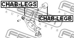 Bussning, länkarm, Inre, Nedre framaxel Febest CHAB-LEGS FEBEST Bussning, länkarm, Inre, Nedre framaxel Febest CHAB-LEGS FEBEST