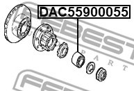 Hjullager, Framaxel Febest DAC55900055 FEBEST