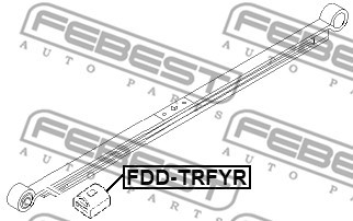 Bladfjäderbuffert, tillsatsfjäder Febest FDD-TRFYR FEBEST Bladfjäderbuffert, tillsatsfjäder Febest FDD-TRFYR FEBEST