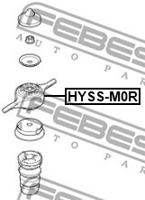 Montering, stötdämpare Febest HYSS-M0R FEBEST Montering, stötdämpare Febest HYSS-M0R FEBEST