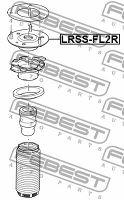 Montering, stötdämpare Febest LRSS-FL2R FEBEST