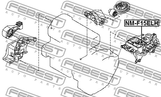 Motorkudde, Vänster fram Febest NM-F15ELH FEBEST