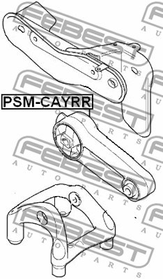 Motorkudde, Bak Febest PSM-CAYRR FEBEST