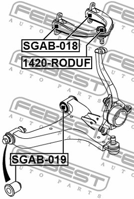 Bussning, länkarm Febest SGAB-018 FEBEST