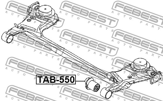 Axelupphängning, Bakaxel Febest TAB-550 FEBEST
