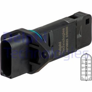 Luftmassemätare 12V Delphi AF10623-12B1 DELPHI