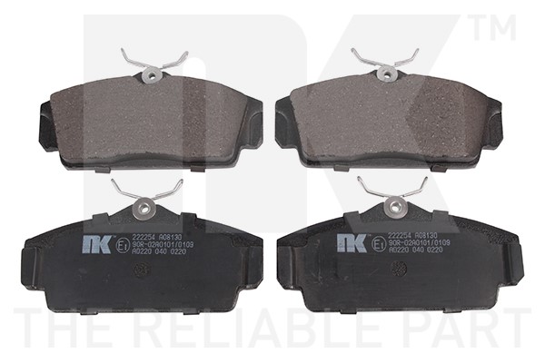 Bromsbeläggsats, Framaxel Nk 222254 NK