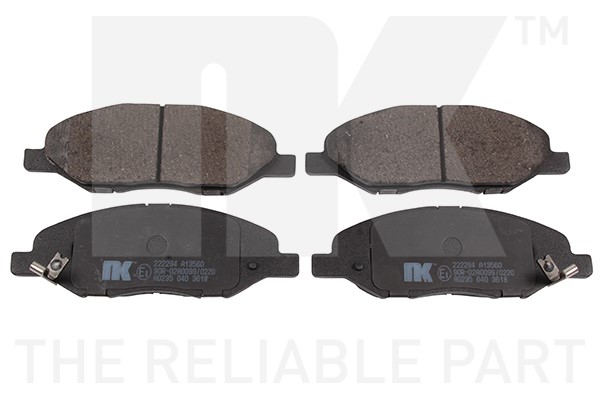 Bromsbeläggsats, Framaxel Nk 222294 NK