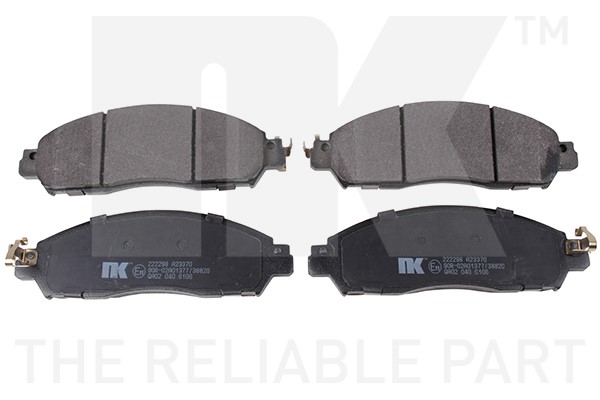 Bromsbeläggsats, Framaxel Nk 222298 NK