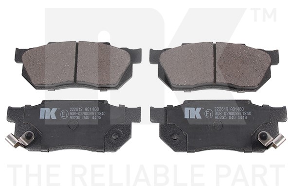 Bromsbeläggsats, Framaxel Nk 222613 NK