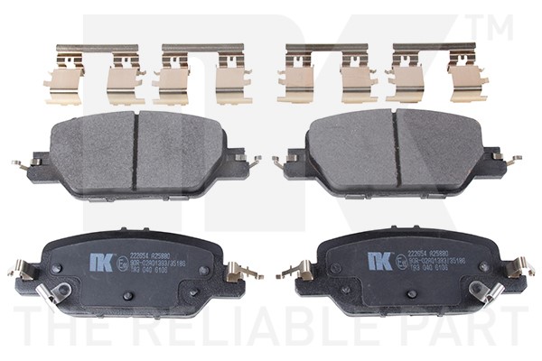 Bromsbeläggsats, Bakaxel Nk 222654 NK