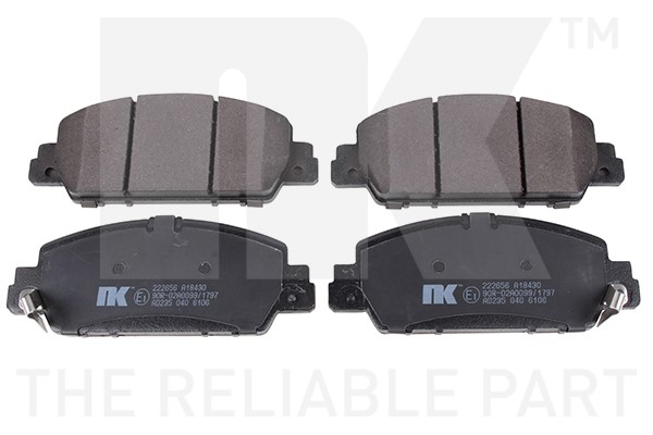 Bromsbeläggsats, Framaxel Nk 222656 NK