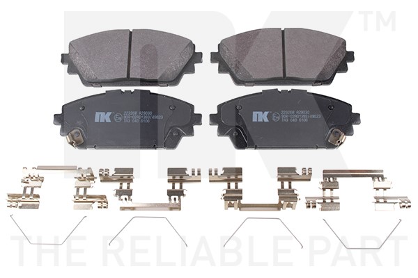 Bromsbeläggsats, Framaxel Nk 223268 NK