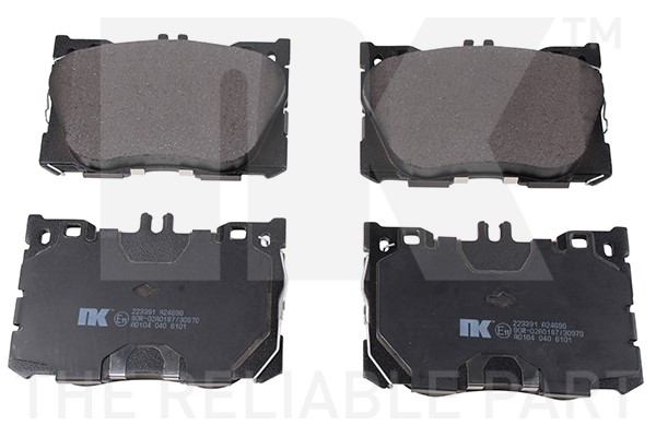 Bromsbeläggsats, Framaxel Nk 223391 NK