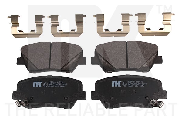 Bromsbeläggsats, Framaxel Nk 223449 NK