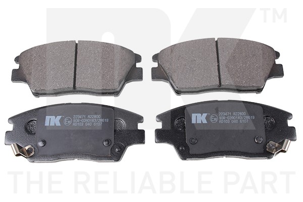 Bromsbeläggsats, Framaxel Nk 223471 NK