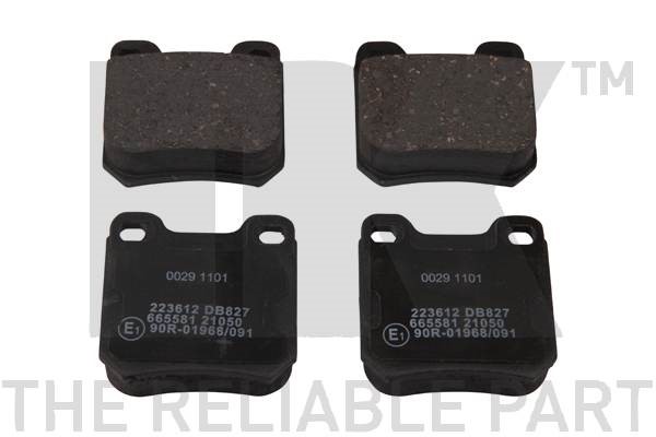 Bromsbeläggsats, Bakaxel Nk 223612 NK