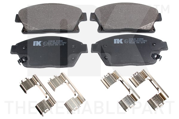 Bromsbeläggsats, Framaxel Nk 223646 NK