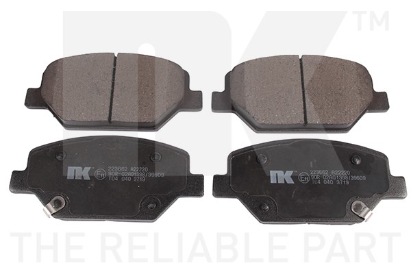 Bromsbeläggsats, Framaxel Nk 223662 NK