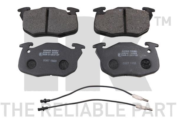 Bromsbeläggsats Solid, Framaxel Nk 223920 NK