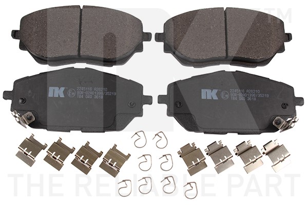Bromsbeläggsats, Framaxel Nk 2245116 NK