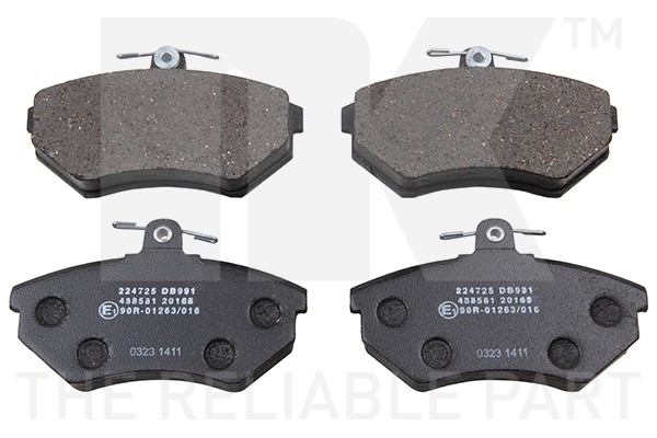 Bromsbeläggsats Solid, Framaxel Nk 224725 NK