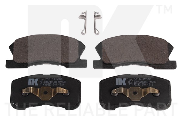 Bromsbeläggsats, Framaxel Nk 225112 NK