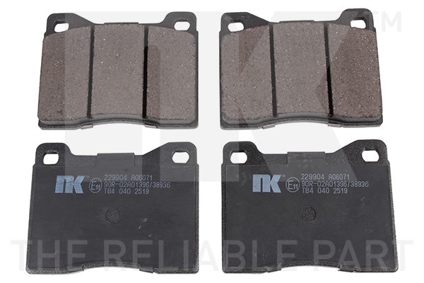 Bromsbeläggsats, Framaxel Nk 229904 NK