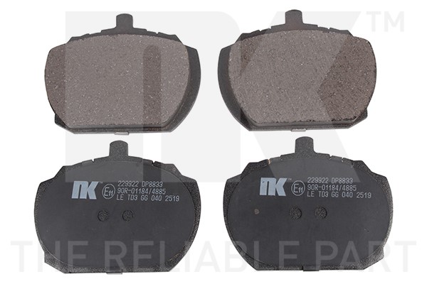 Bromsbeläggsats, Framaxel Nk 229922 NK