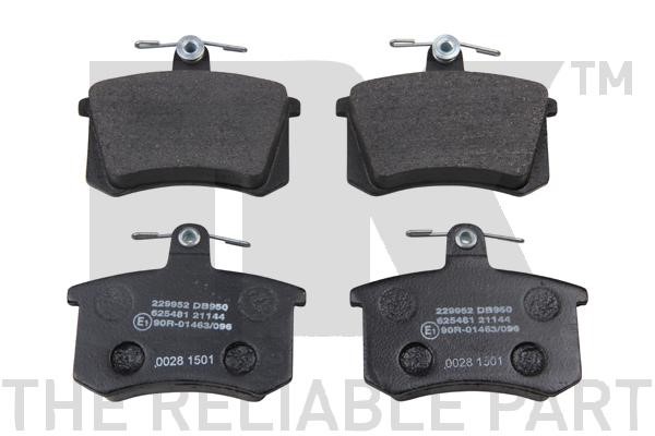 Bromsbeläggsats Solid, Bakaxel Nk 229952 NK