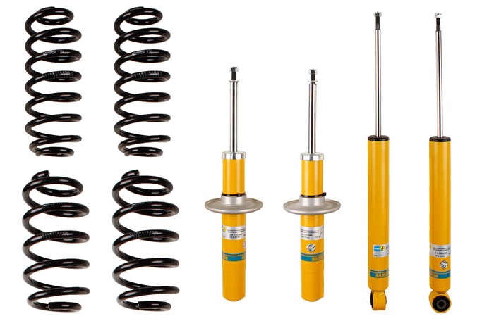 Upphängningssats, fjädrar, stötdämpare, Framaxel, Bakaxel Bilstei Bilstein