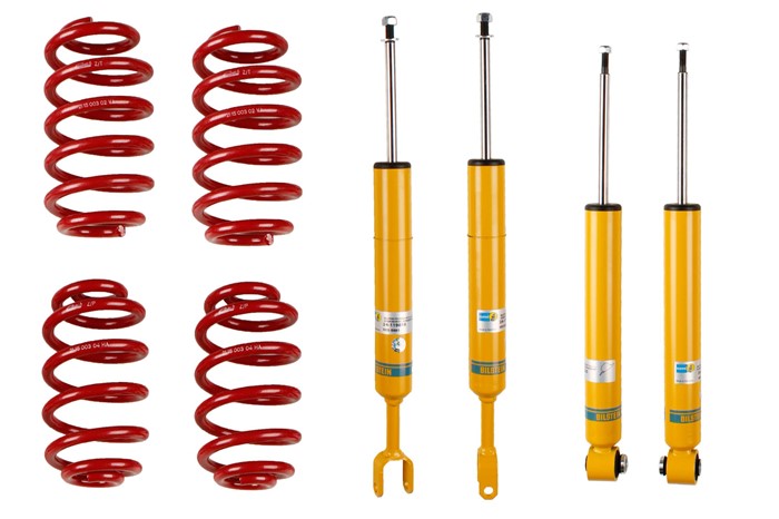 Upphängningssats, fjädrar, stötdämpare, Framaxel, Bakaxel Bilstei Bilstein