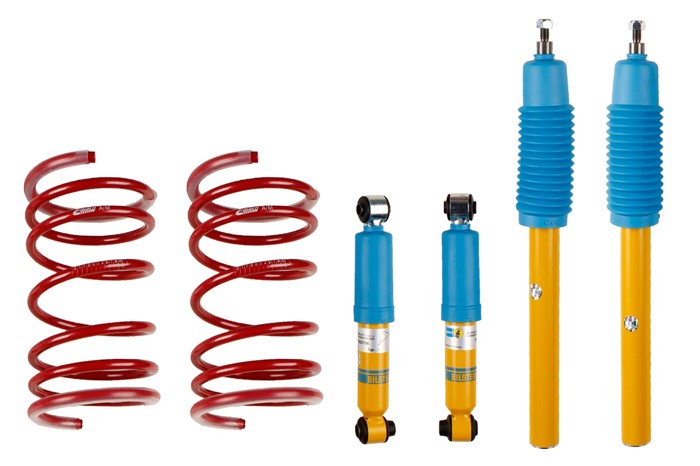 Upphängningssats, fjädrar, stötdämpare, Framaxel, Bakaxel Bilstei Bilstein
