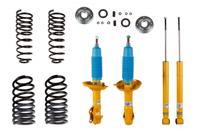 Upphängningssats, fjädrar, stötdämpare, Framaxel, Bakaxel Bilstei Bilstein