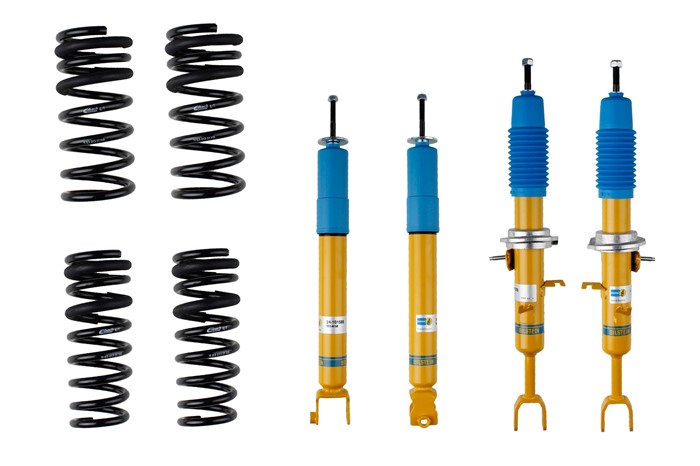 Upphängningssats, fjädrar, stötdämpare, Framaxel, Bakaxel Bilstei Bilstein