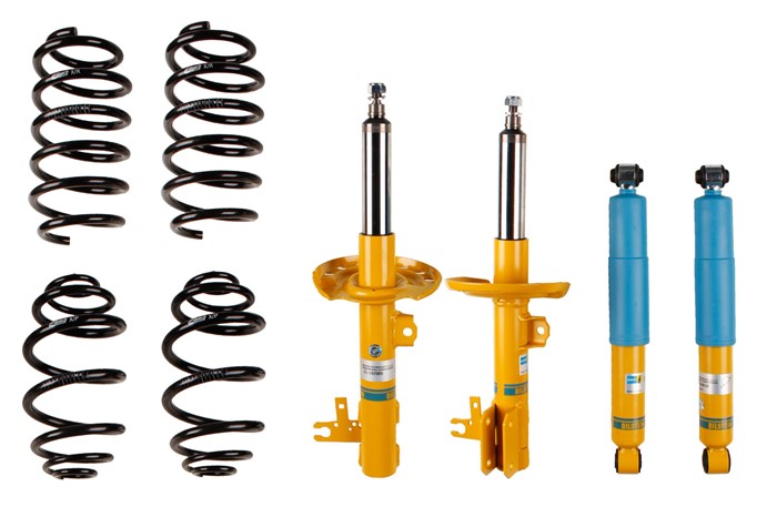 Upphängningssats, fjädrar, stötdämpare, Framaxel, Bakaxel Bilstei Bilstein