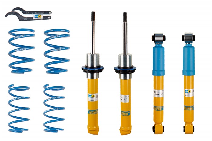 Upphängningssats, fjädrar, stötdämpare, Framaxel, Bakaxel Bilstei Bilstein