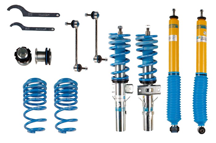 Upphängningssats, fjädrar, stötdämpare, Framaxel, Bakaxel Bilstei Bilstein