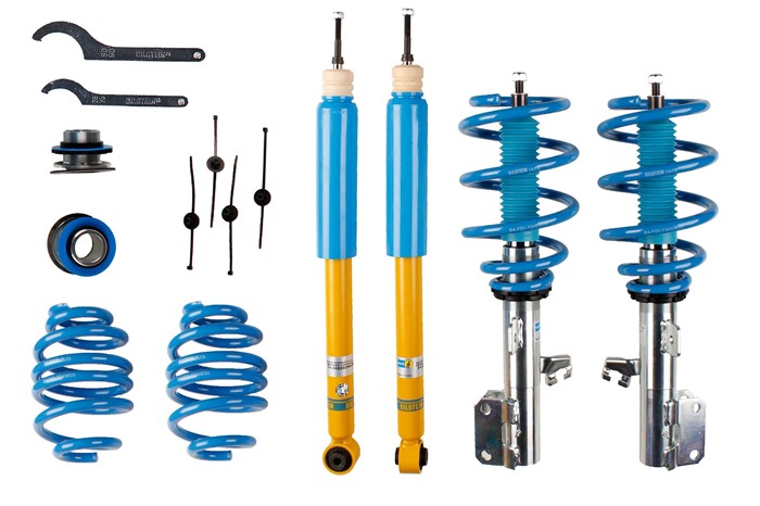 Upphängningssats, fjädrar, stötdämpare, Framaxel, Bakaxel Bilstei Bilstein