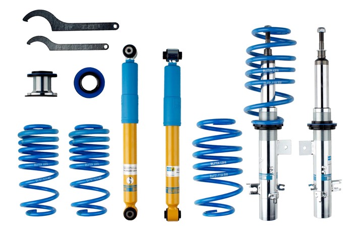 Upphängningssats, fjädrar, stötdämpare, Framaxel, Bakaxel Bilstei Bilstein