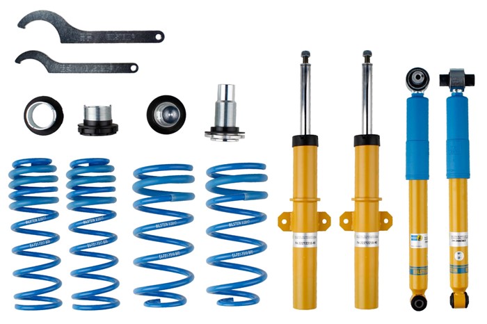 Upphängningssats, fjädrar, stötdämpare, Framaxel, Bakaxel Bilstei Bilstein