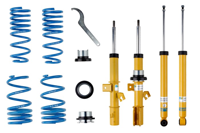 Upphängningssats, fjädrar, stötdämpare, Framaxel, Bakaxel Bilstei Bilstein