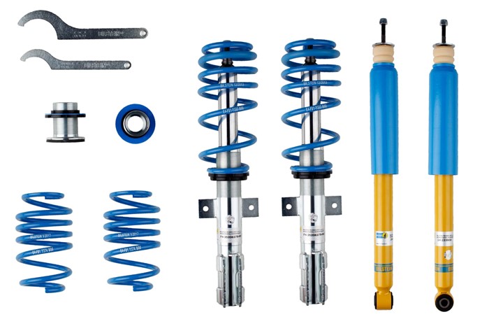 Upphängningssats, fjädrar, stötdämpare, Framaxel, Bakaxel Bilstei Bilstein