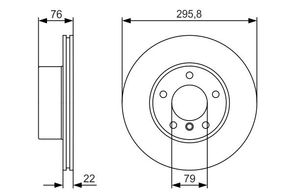 Bromsskiva Ventilerad, Framaxel Bosch 0 986 479 R72 BOSCH Bromsskiva Ventilerad, Framaxel Bosch 0 986 479 R72 BOSCH