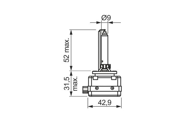 Xenonlampa BOSCH D1S PK32d-2 12V Bosch 1 987 302 913 BOSCH