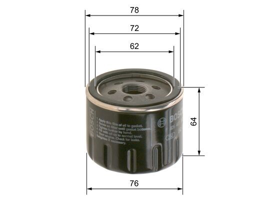 Oljefilter Bosch F 026 407 302 BOSCH